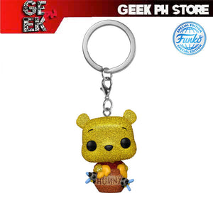 Funko POP Keychain Disney - Pooh w/ Honey Pot Diamond Glitter Special Edition Exclusive