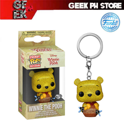 Funko POP Keychain Disney - Pooh w/ Honey Pot Diamond Glitter Special Edition Exclusive