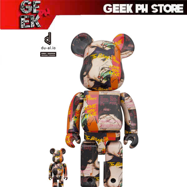 Medicom BE@RBRICK Andy Warhol × The Rolling Stones Love You Live
