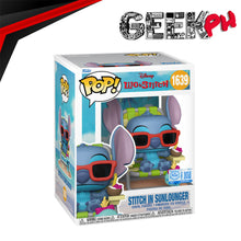 Load image into Gallery viewer, Funko Disney Pop! Premium Stitch in Sunlounger Exclsive sold by Geek PH