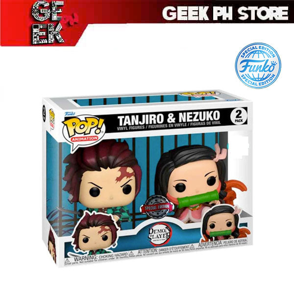 Funko POP Animation: Demon Slayer - Tanjiro & Nezuko 2 pack Special Edition Exclusive sold by Geek PH