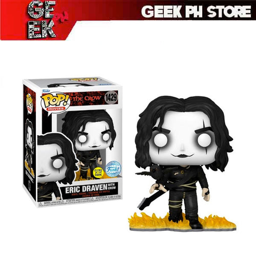 Funko Pop Movies - The Crow - Eric Draven with Crow Glow in the Dark Special Edition Exlcusive sold by Geek PH