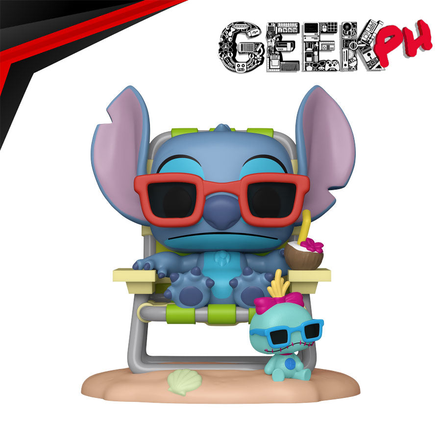 Funko Disney Pop! Premium Stitch in Sunlounger Exclsive sold by Geek PH