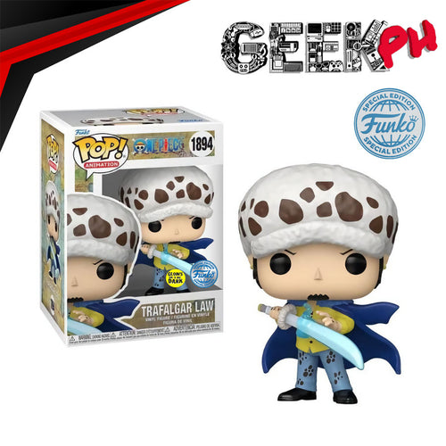 Funko Pop! Animation: One Piece - Trafalgar Law (Blue Anesthesia) Glow in the Dark Special Edition Exclusive sold by Geek PH