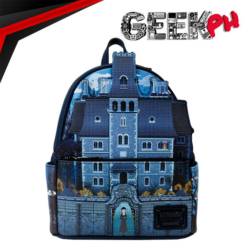 Loungefly Wednesday Nevermore Academy Mini Backpack sold by Geek PH