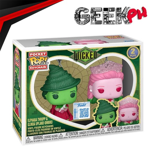 Funko Pop! Keychain Elphaba Thropp & Glinda Upland (Ombre) 2-Pack sold by Geek PH