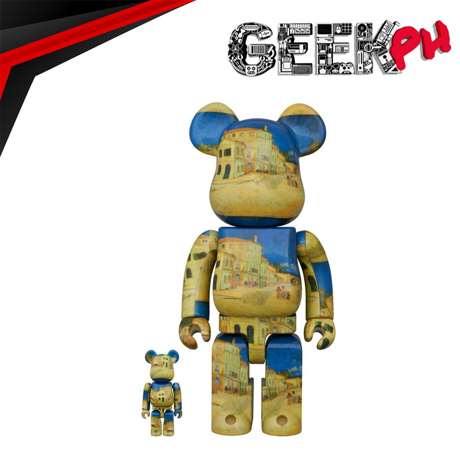 BE@RBRICK × Van Gogh Museum The Yellow House (The Street) 100% & 400% Medicom BE@RBRICK Van Gogh The Yellow House The Street 100% and