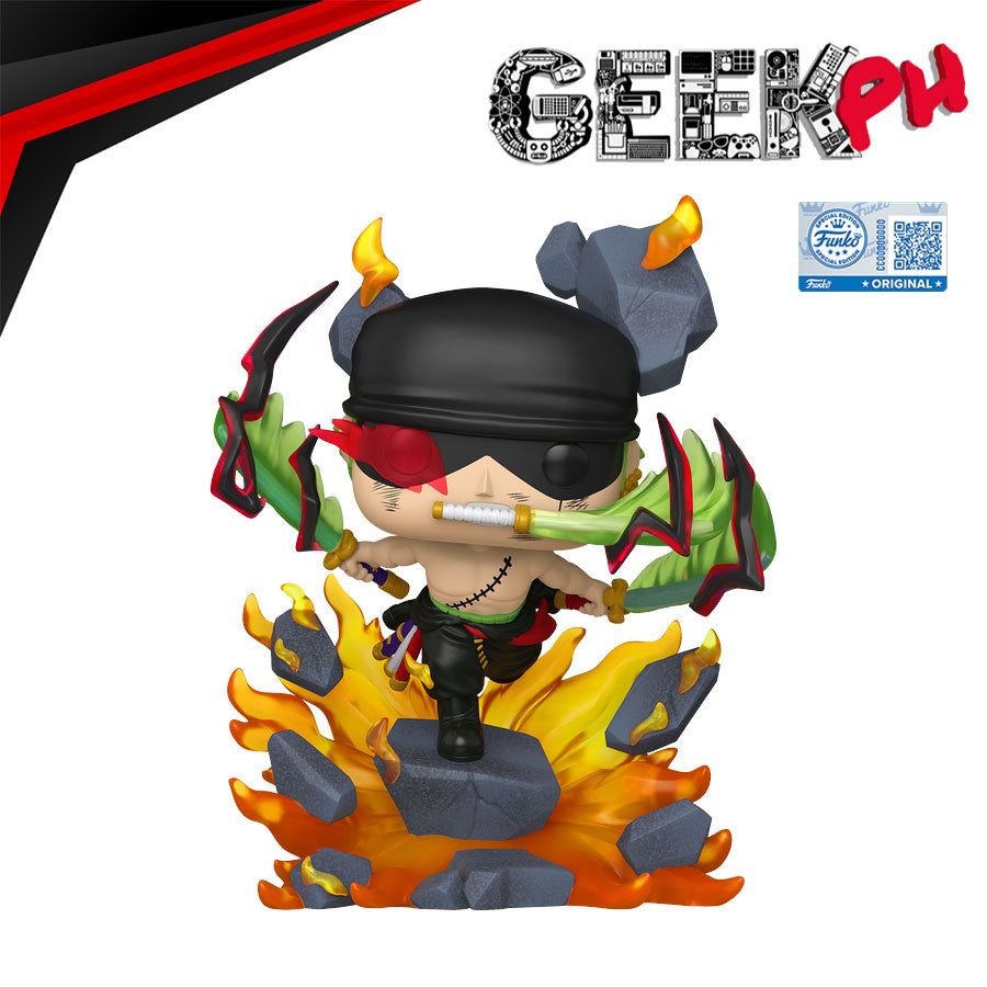 Funko One Piece Pop! Premium Roronoa Zoro (King of Hell) sold by Geek PH