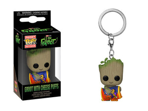 Funko POP Keychain: I am Groot - Groot w/ Cheese Puffs sold by Geek PH store