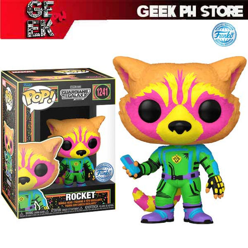 Funko POP Vinyl: Guardians of the Galaxy 3 - Rocket (BLKLT) Special Edition Exclusive sold by Geek PH Store