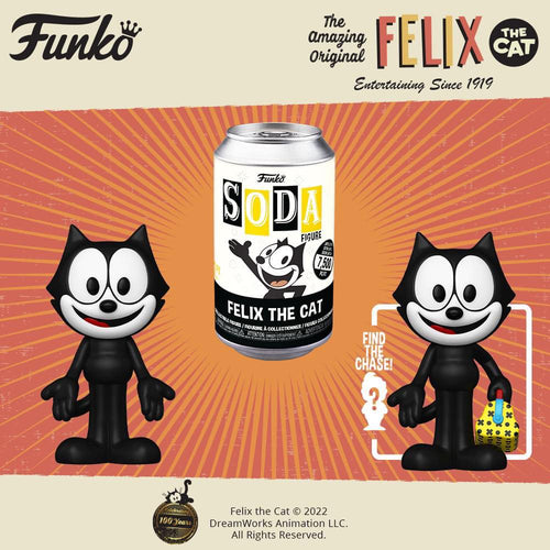 Funko Vinyl Soda: Felix the Cat - Felix w/CH(IE) CASE OF 6 ( Pre Order Reservation )