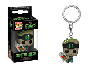 Funko POP Keychain: I am Groot - Groot PJS with book sold by Geek PH store