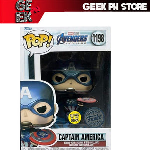 Funko POP Marvel: Endgame - Captain America w/Hammer Glow in the Dark Metallic Special Edition Exclusive sold by Geek PH store