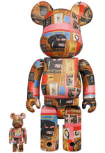 Load image into Gallery viewer, Medicom BE@RBRICK Andy Warhol x Jean Michel Basquiat #2 Bearbrick 400 and 100%