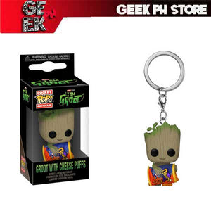Funko POP Keychain: I am Groot - Groot w/ Cheese Puffs sold by Geek PH store