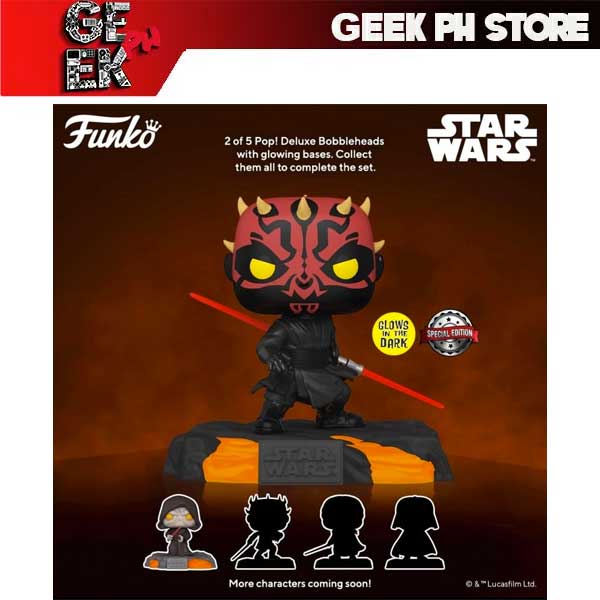 Funko Funko POP Deluxe : Star Wars Sith- Darth Maul Glow in the Dark Special Edition Exclusive sold by Geek PH Store