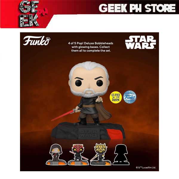 Funko POP Star Wars: RSSv1- Darth Tyranus Glow in the Dark Special Edition Exclusive sold by Geek PH Store
