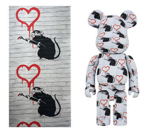 Load image into Gallery viewer, Medicom BE@RBRICK Brandalised ( Banksy ) Love Rat 400 and 100% sold by Geek PH Store