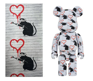 Medicom BE@RBRICK Brandalised ( Banksy ) Love Rat 400 and 100% sold by Geek PH Store