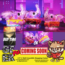 Load image into Gallery viewer, Unbox Industries Greenie &amp; Elfie Elephant Burger Vinyl Figure Toy Station Purple Blind Bag