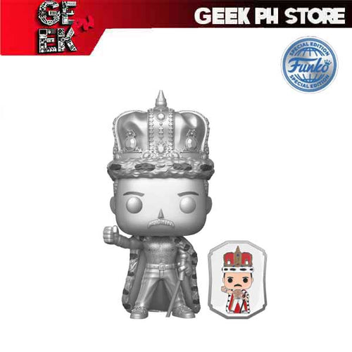 Funko Pop Rocks Queen Freddie Mercury Platinum with pin sold by Geek PH Store