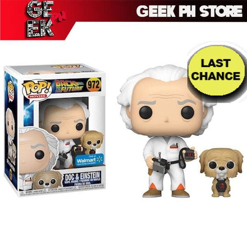 Funko POP! & Buddy: Back To The Future - Doc with Einstein  ( Walmart Exclusive ) with FREE protector