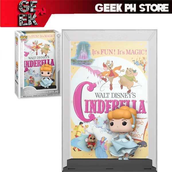 Funko Disney 100 Cinderella with Jaq Pop! Movie Poster with Case sold by Geek PH