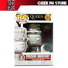 Load image into Gallery viewer, Funko Pop Rocks Queen Freddie Mercury Platinum with pin sold by Geek PH Store