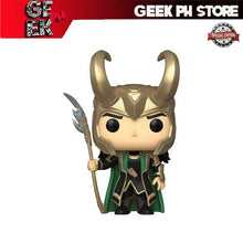 Load image into Gallery viewer, Funko Pop! Marvel Avengers Loki with Scepter Glow in the Dark Special edition Exclusive sold by Geek PH Store