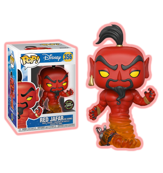 Funko Pop! Disney's Aladdin - Red Jafar Chase Variant Glow in the Dark