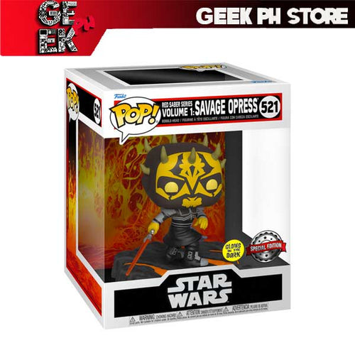 Funko Deluxie Star Wars: Red Saber Series Volume 1 - Savage Opress Glow in the Dark Deluxe Special Edition Exclusive