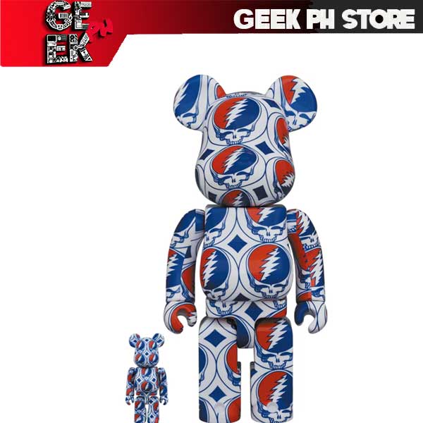 MEDICOM BE@RBRICK GRATEFUL DEAD (STEAL YOUR FACE) 100％ & 400％ sold by Geek PH Store