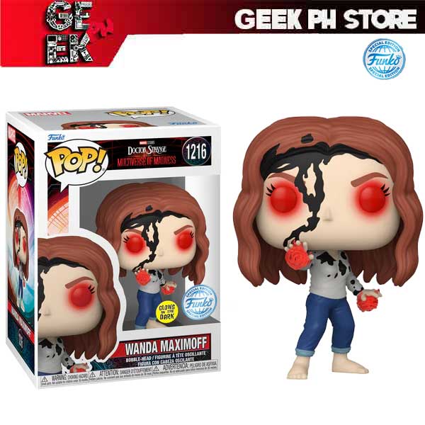 Funko Pop Doctor Strange in the Multiverse of Madness Wanda (Earth-838) Glow in the Dark Special Edition Exclusive  sold by Geek PH Store
